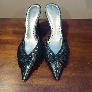 BCBGirls Lattice Slip on Heels